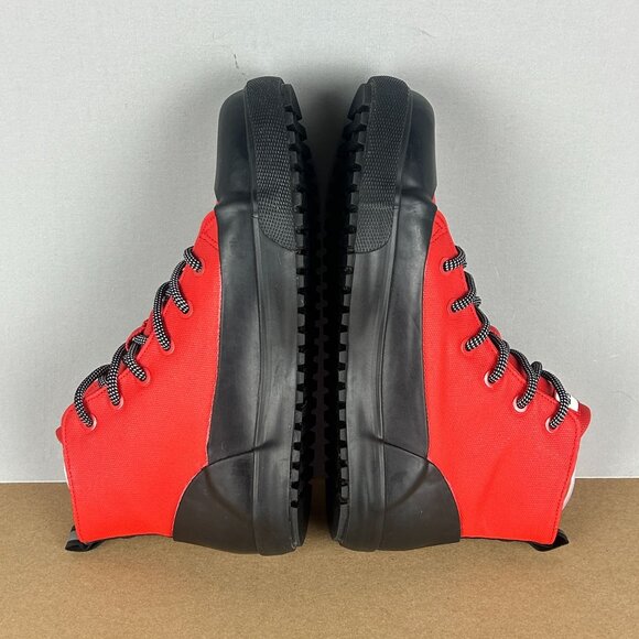 Hunter for Target High Top Canvas Rubber Dipped Sneakers Youth 5 Red Black - Picture 6 of 10